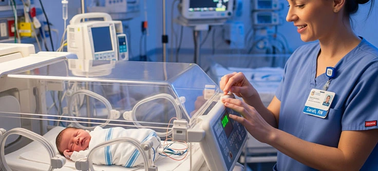 Advanced Neonatal Intensive Care Unit (NICU) at Vakratunda Hospital Nashik with modern incubator and expert newborn monitoring