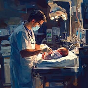 Indian neonatal respiratory support with oxygen therapy and ventilator care in NICU