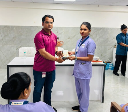 nurses day celebration at vakratunda hospital nashik