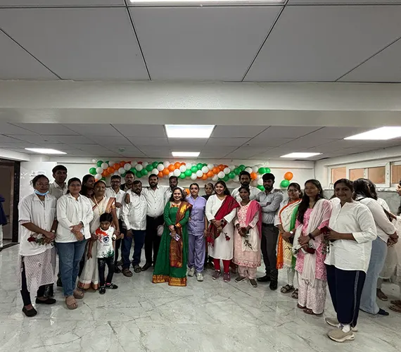Team photo on Vakratunda Hospital anniversary celebration