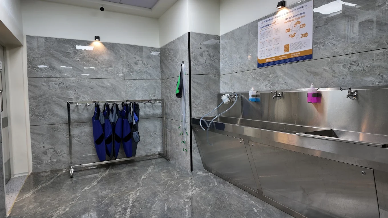 Cleaning Area - Vakratunda Hospital