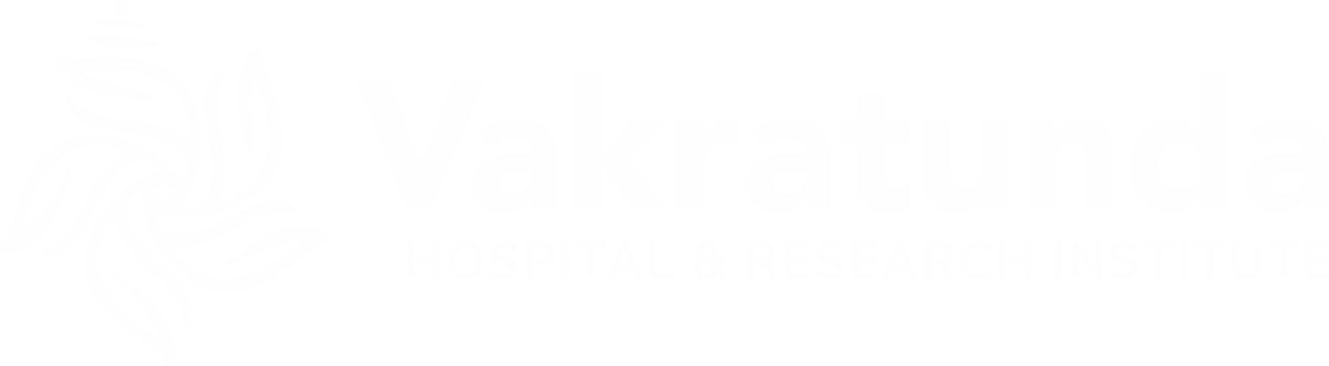 Vakratunda Hospital Nashik Logo White